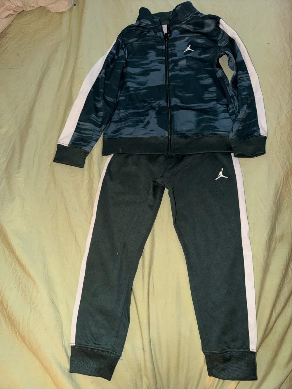 Jordan Black Jogger Sweatpants with White Side Stripes